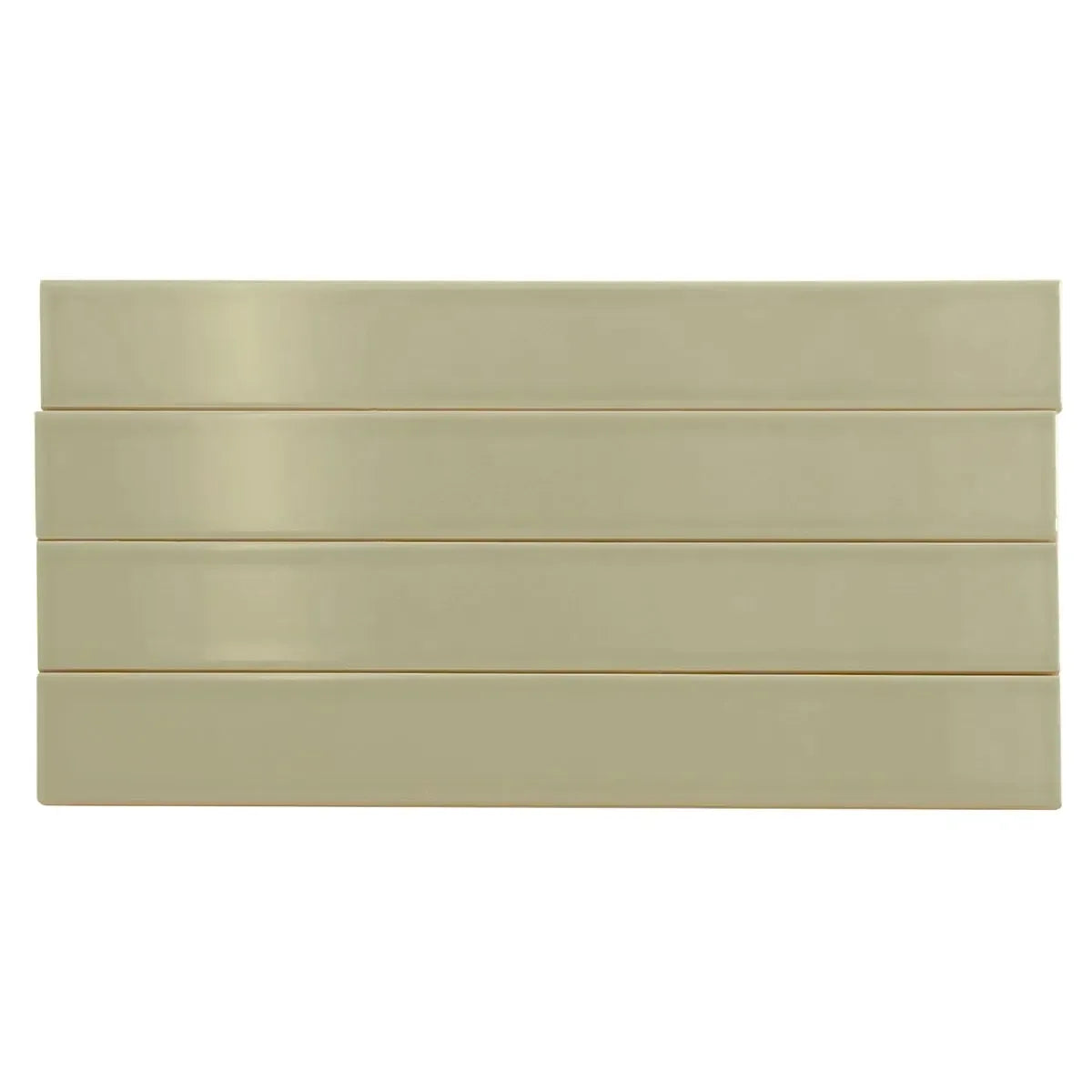 Viva Olive green ceramic subway tiles