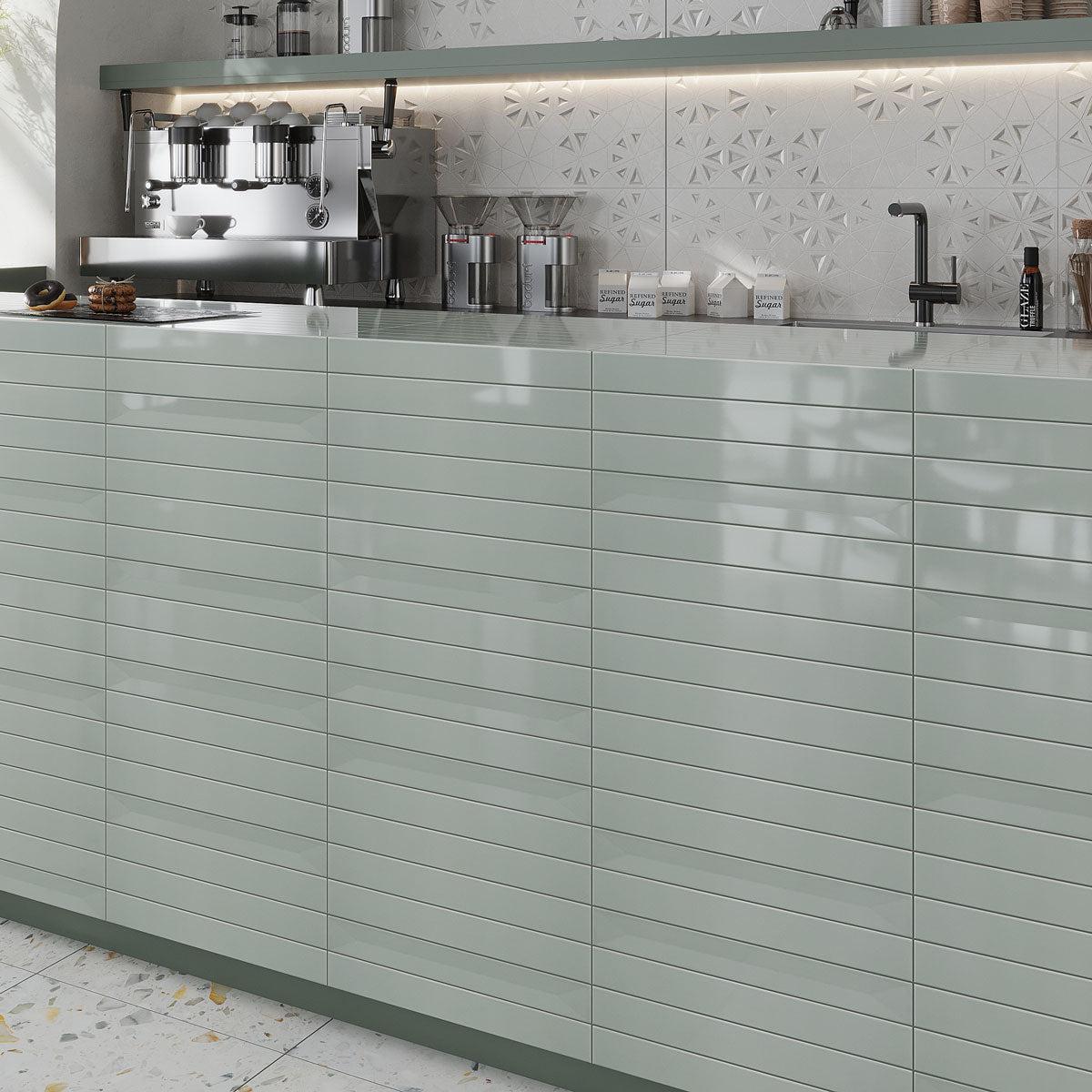 Viva Sky 2x16 Ceramic Subway Tile