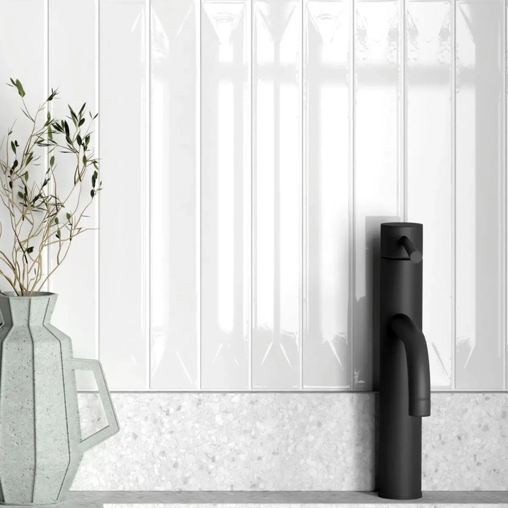 Viva Peak Snow 2x16 Ceramic Subway Tile