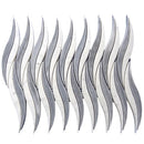 Waves Bardiglio & Carrara Marble Mosaic Tile | Tile Club 