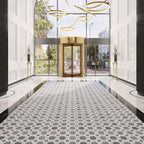 Weaving Flower Carrara & Thassos Marble Mosaic Tile | Tile Club