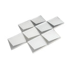 White Frost Diamond Glass Mosaic Tile | Tile Club