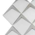 White Frost Diamond Glass Mosaic Tile | Tile Club