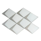 White Frost Diamond Glass Mosaic Tile | Tile Club