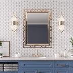 White Marble Subway Mosaic Tile With Carrara Dots | Tile Club