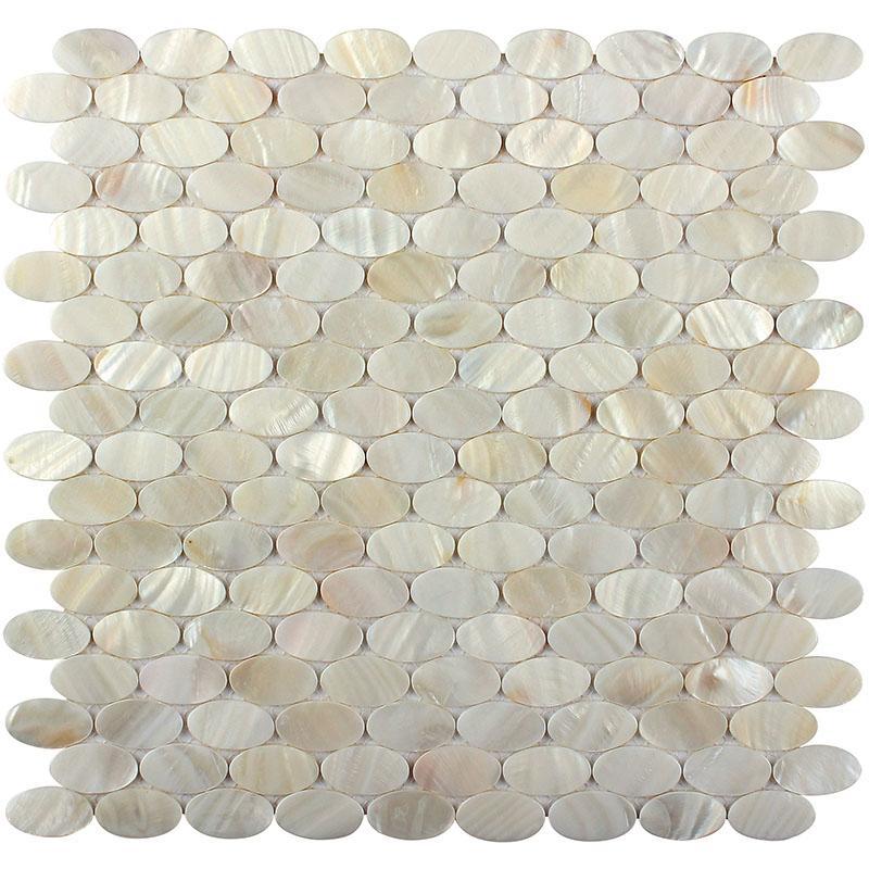 oval mosaic tile