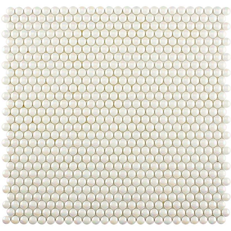 white pearl penny tile