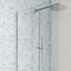 White Sand Mixed Squares Glass Squares Pool Tile | Tile Club