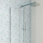 White Sand Mixed Squares Glass Squares Pool Tile | Tile Club