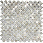 Mermaid Tile made of Mother of Pearl Shells