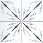 White Sparkle Waterjet Marble Mosaic Tile Sample