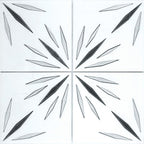 White Sparkle Waterjet Marble Mosaic Tile | Tile Club | 12" x 12"