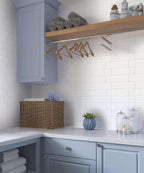 White Vinyl Peel and Stick Subway Tile | Tile Club