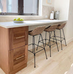 Wooden Beige 4X12 Honed Marble Coffee Bar Backsplash