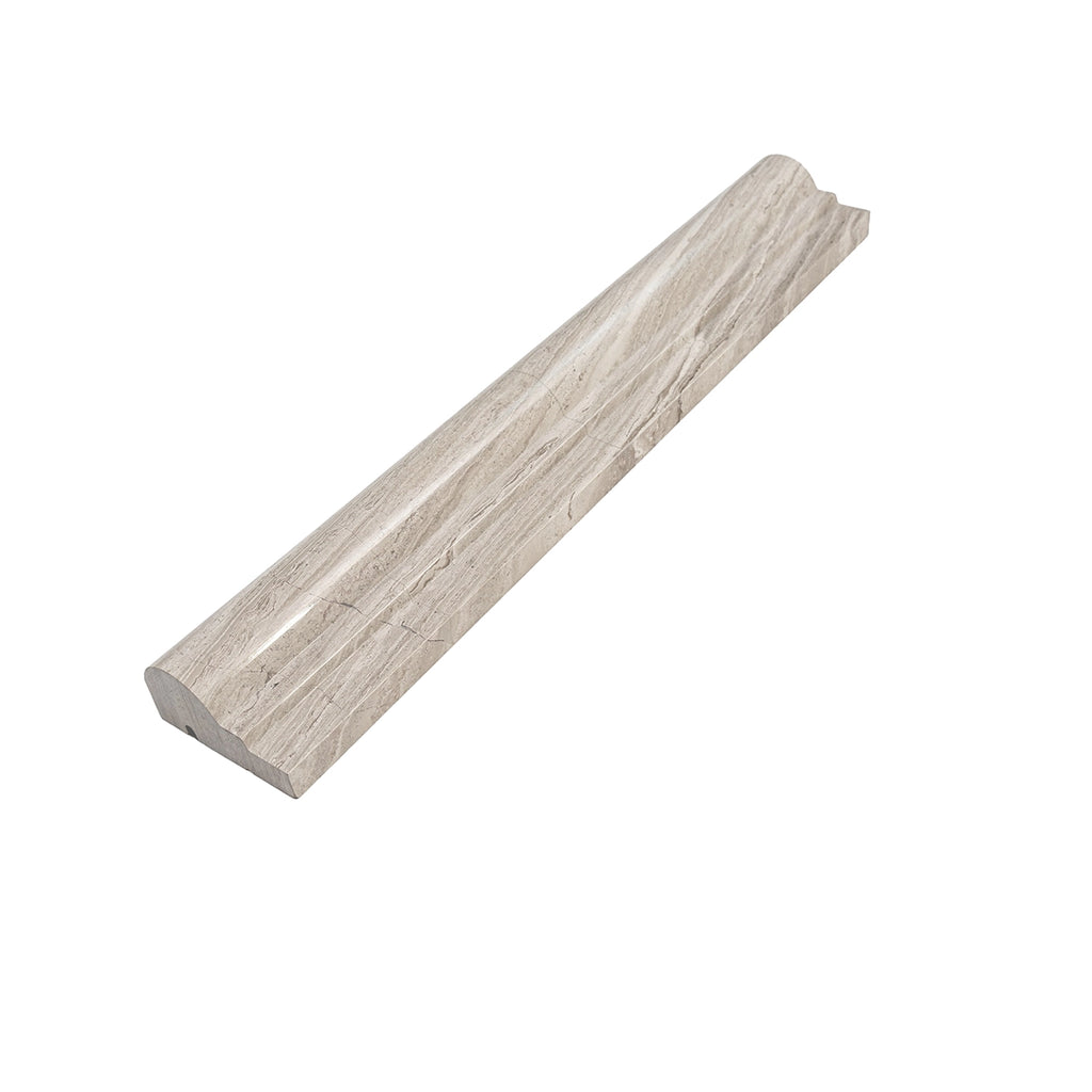 Wooden Beige Marble Chair Rail Polished | Tile Club