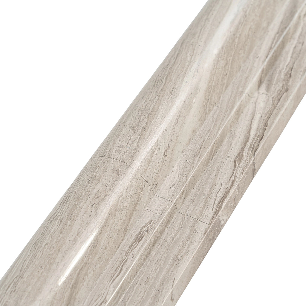 Wooden Beige Marble Chair Rail Polished | Tile Club