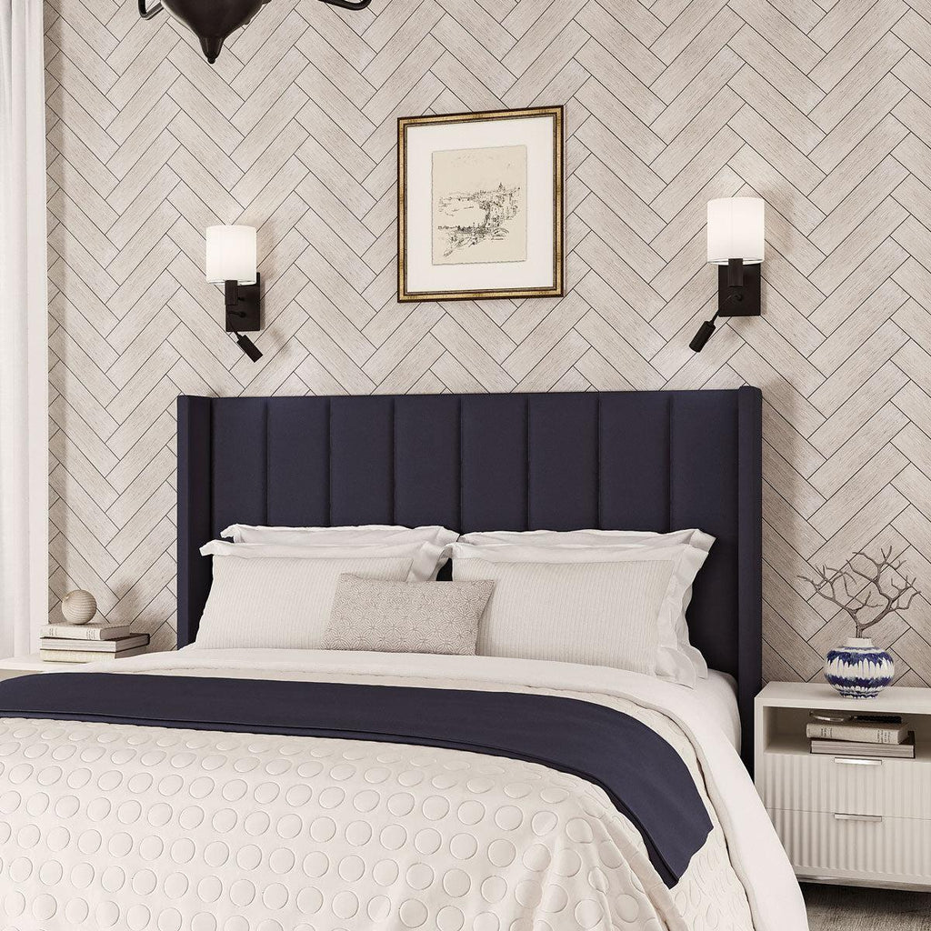 Wooden Beige Waves Etched Subway Marble Tile | Tile Club