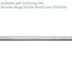 Diagonal Double Weave Wooden Beige Marble Mosaic Tile | Tile Club