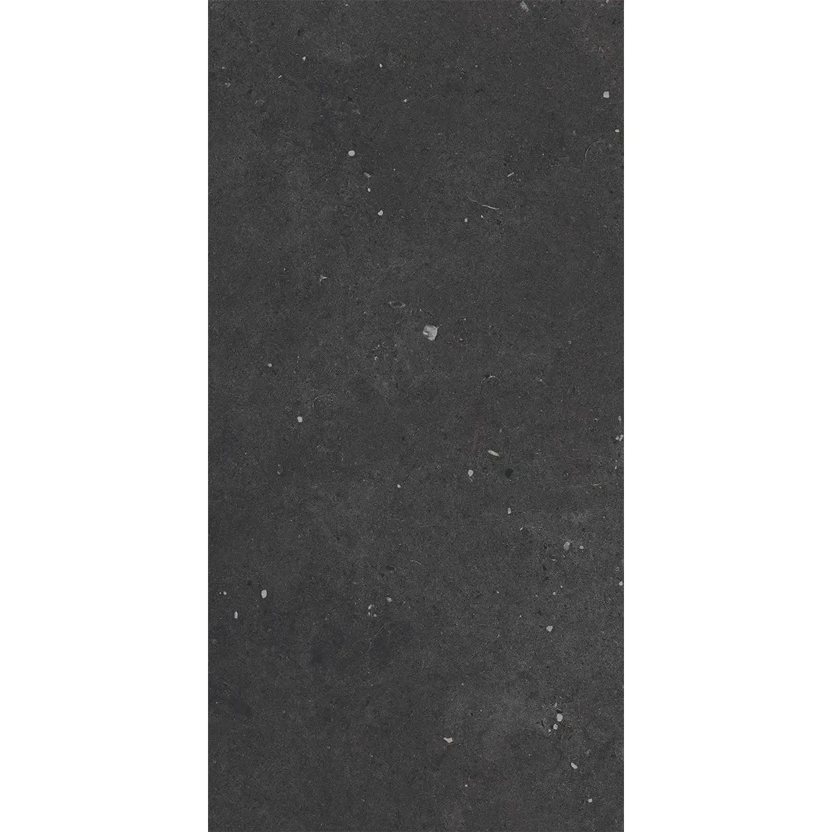 Yosemite Black Cement Look Porcelain Tile 12" x 24" | Tile Club