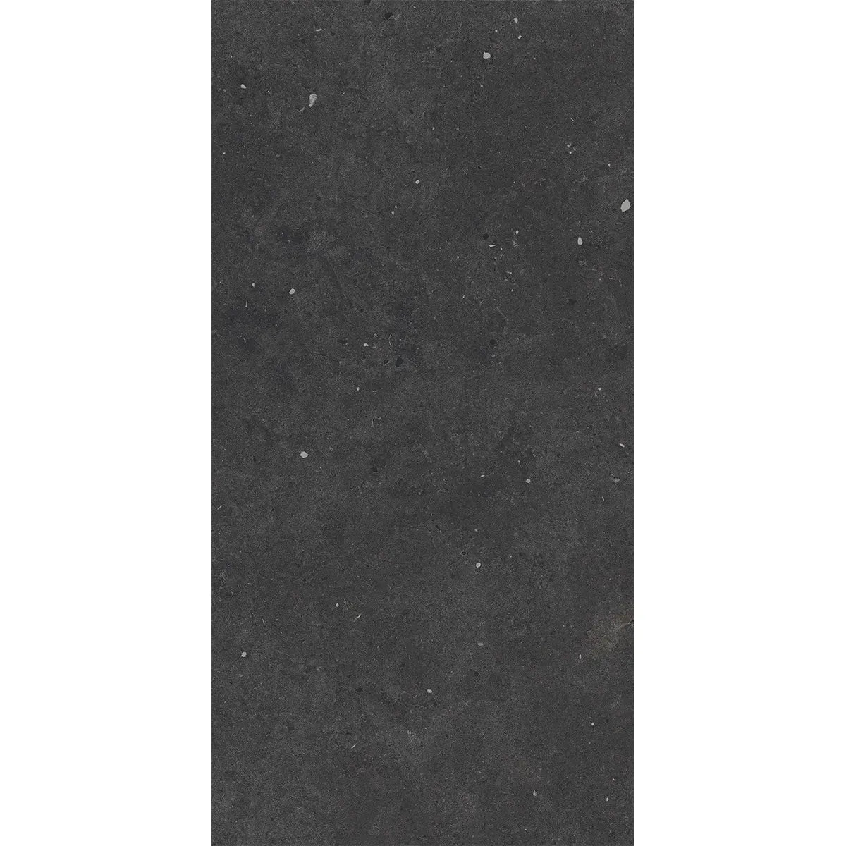 Yosemite Black Cement Look Porcelain Tile 12" x 24" | Tile Club