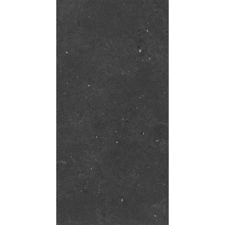 Yosemite Black Cement Look Porcelain Tile 12" x 24" | Tile Club