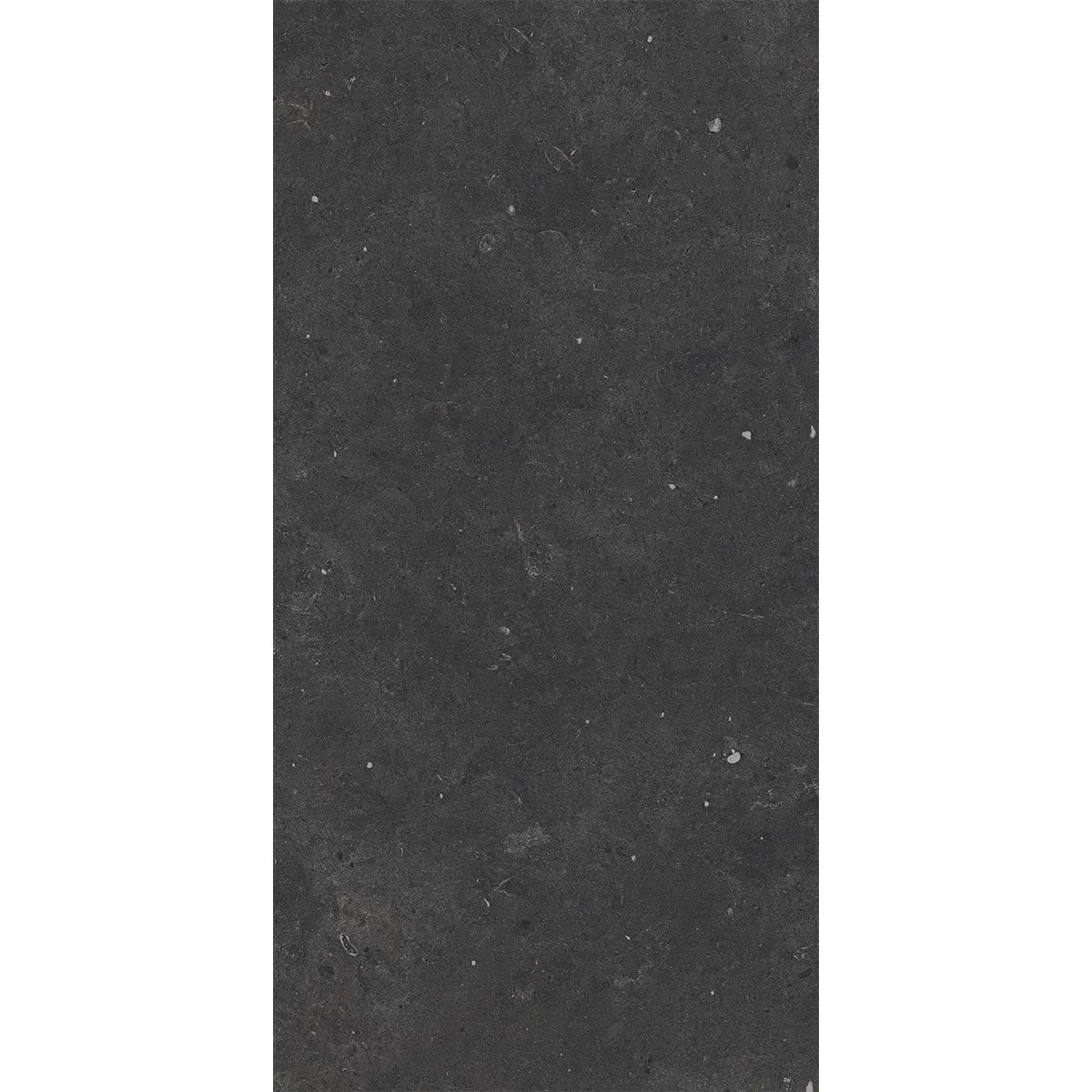 Yosemite Black Cement Look Porcelain Tile 12" x 24" | Tile Club