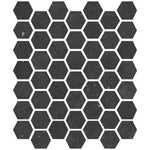 Yosemite Black Stone Look Hexagon Ceramic Mosaic Tile Sample | Tile Club