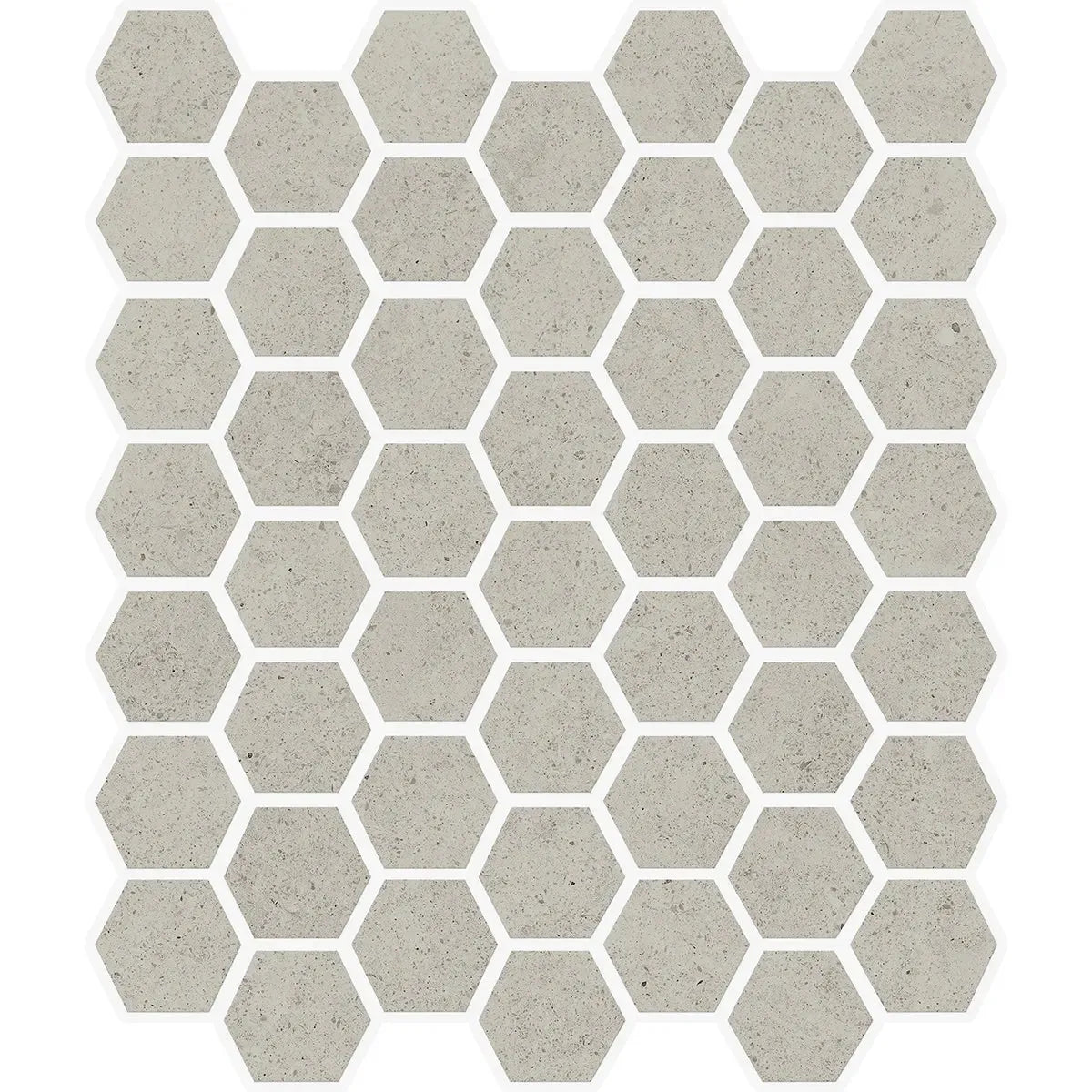 Yosemite Greige Stone Look Hexagon Ceramic Mosaic Tile | Tile Club