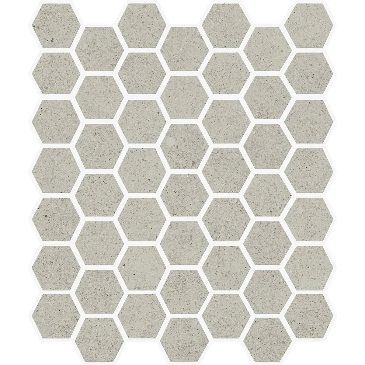 Yosemite Greige Stone Look Hexagon Ceramic Mosaic Tile | Tile Club