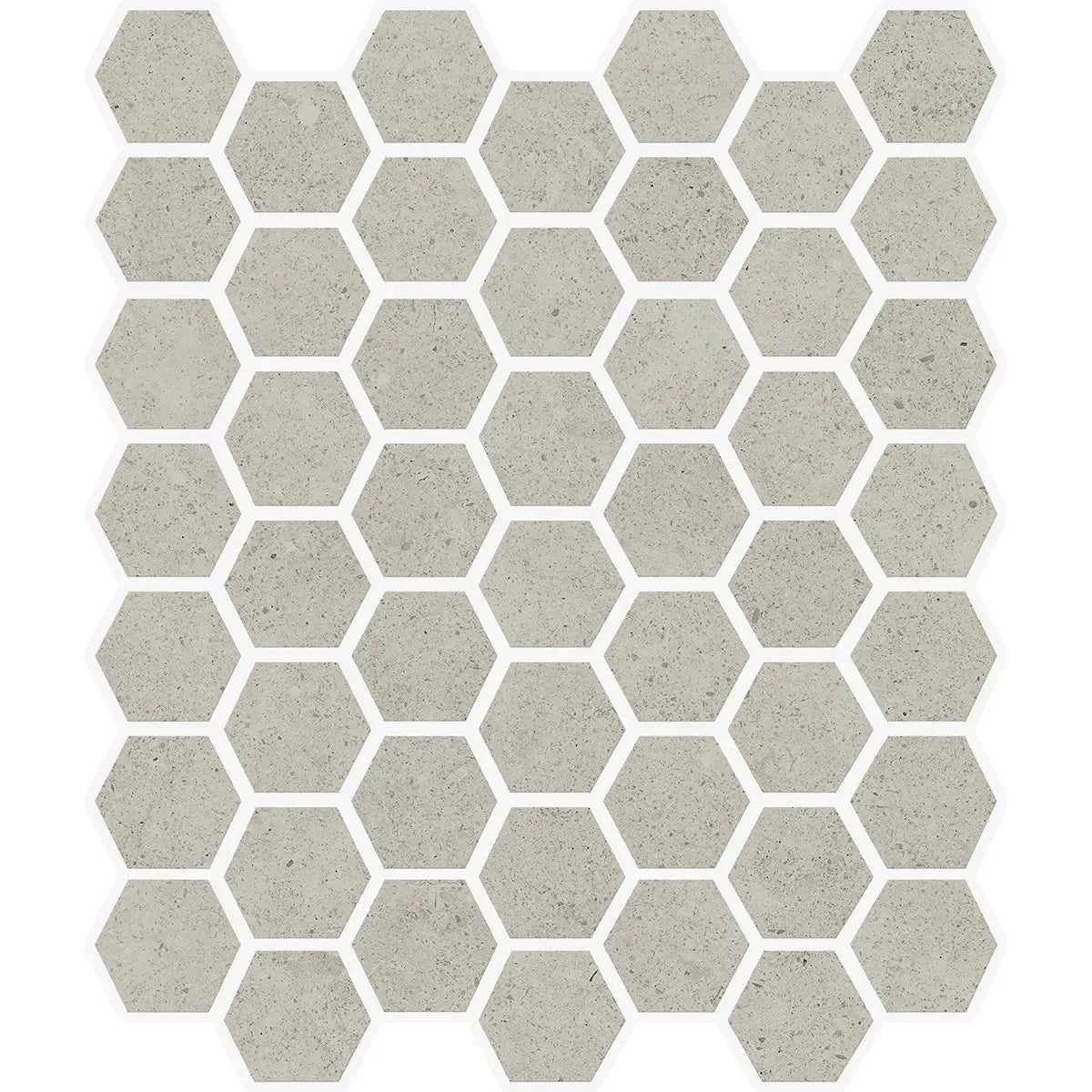 Yosemite Greige Stone Look Hexagon Ceramic Mosaic Tile | Tile Club