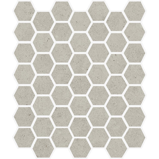 Yosemite Greige Stone Look Hexagon Ceramic Mosaic Tile | Tile Club