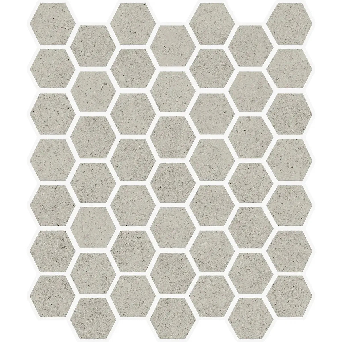 Yosemite Greige Stone Look Hexagon Ceramic Mosaic Tile | Tile Club