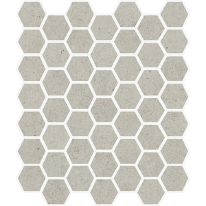 Yosemite Greige Stone Look Hexagon Ceramic Mosaic Tile Sample | Tile Club