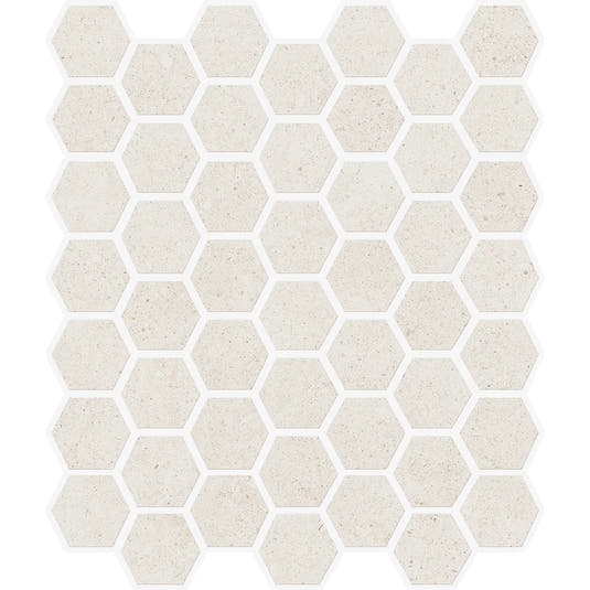 Yosemite Shell Stone Look Hexagon Ceramic Mosaic Tile Sample | Tile Club
