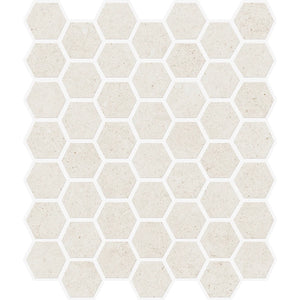 Yosemite Shell Stone Look Hexagon Ceramic Mosaic Tile Sample | Tile Club
