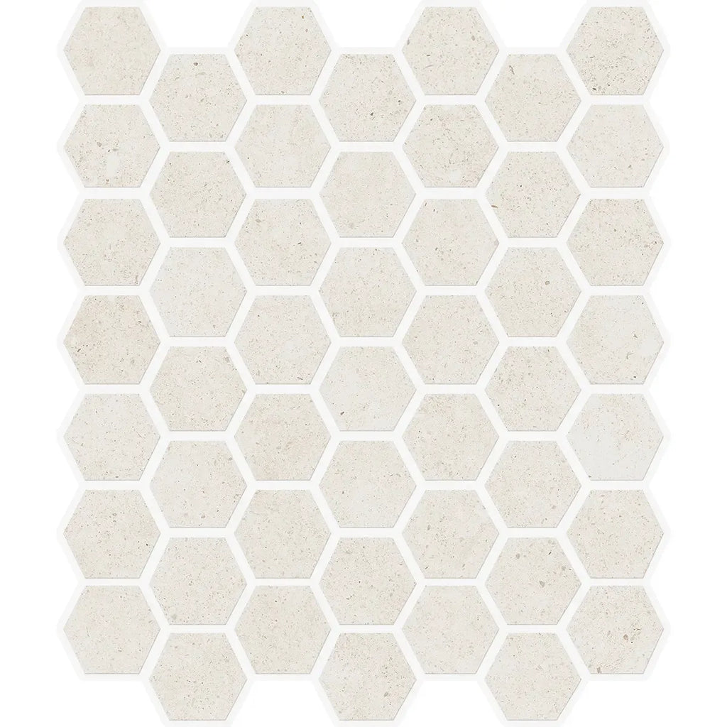 Yosemite Shell Stone Look Hexagon Ceramic Mosaic Tile | Tile Club