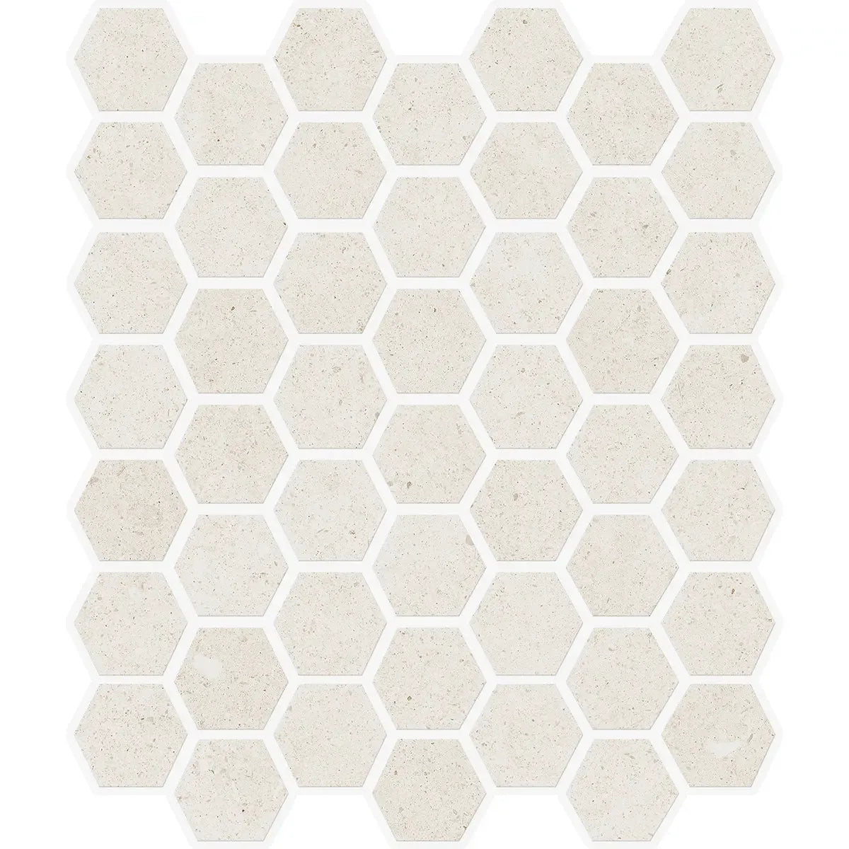 Yosemite Shell Stone Look Hexagon Ceramic Mosaic Tile | Tile Club