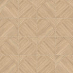 Japandi Honey Geometric Parquet Wood-Look Tile Flooring