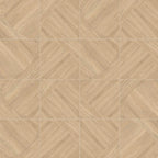 Japandi Honey Geometric Parquet Wood-Look Tile Flooring