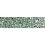 Corazza Tropical Green Shell and Terrazzo Subway Tile